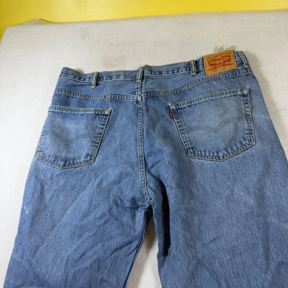 Levis 550 Relaxed Fit Tapered Leg Mens Blue Jeans 44x30 Medium‎ Wash